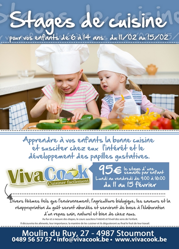 Cours de cuisine enfants Stoumont Liège